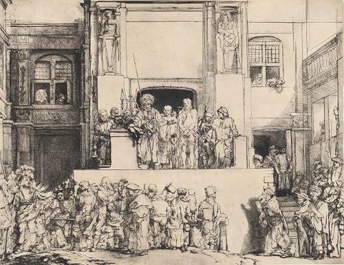 SERENDIPITP Bilder Moderne Graffiti Leinwanddruck Berühmte Gemälde Christus wird dem Volk präsentiert: Länglicher Teller von Rembrandt Van Rijn Wandkunst Graffiti für Wanddekoration 60x90cm SERENDIPITP Bilder Moderne Graffiti Leinwanddruck Berühmte Gemälde Christus wird dem Volk präsentiert: Länglicher Teller von Rembrandt Van Rijn Wandkunst Graffiti für Wanddekoration 60x90cm von SERENDIPITP