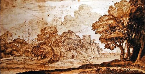 SERENDIPITP Kunst Gemälde Vintage Wandbild Leinwand Poster Druck Verzaubertes Schloss von Claude Lorrain Moderne Leinwanddrucke für Wanddekoration 60x90cm SERENDIPITP Kunst Gemälde Vintage Wandbild Leinwand Poster Druck Verzaubertes Schloss von Claude Lorrain Moderne Leinwanddrucke für Wanddekoration 60x90cm von SERENDIPITP