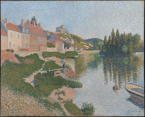 SERENDIPITP Kunst Gemälde Vintage Wandbild Leinwand Poster Druck die Bank die Andelys von Paul Signac Moderne Leinwanddrucke für Wanddekoration 60x90cm SERENDIPITP Kunst Gemälde Vintage Wandbild Leinwand Poster Druck die Bank die Andelys von Paul Signac Moderne Leinwanddrucke für Wanddekoration 60x90cm von SERENDIPITP