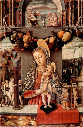 SERENDIPITP Kunstdruck Leinwand Bilder Druck Wandgemälde Kunst Gemälde Jungfrau der Leidenschaft Detrempe auf Holz von Carlo Crivelli Leinwand Wandkunst Poster für Wanddekoration 60x90cm SERENDIPITP Kunstdruck Leinwand Bilder Druck Wandgemälde Kunst Gemälde Jungfrau der Leidenschaft Detrempe auf Holz von Carlo Crivelli Leinwand Wandkunst Poster für Wanddekoration 60x90cm von SERENDIPITP