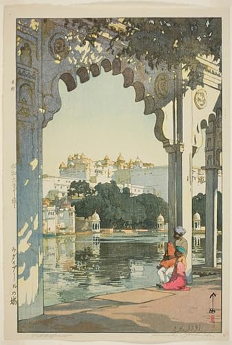 SERENDIPITP Kunstdruck Leinwand Bilder Druck Wandgemälde Kunst Gemälde Schloss Udaipur von Yoshida Hiroshi Leinwand Wandkunst Poster für Wanddekoration 60x90cm SERENDIPITP Kunstdruck Leinwand Bilder Druck Wandgemälde Kunst Gemälde Schloss Udaipur von Yoshida Hiroshi Leinwand Wandkunst Poster für Wanddekoration 60x90cm von SERENDIPITP