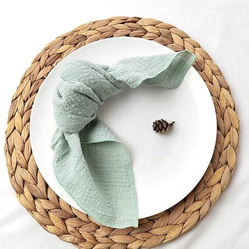 20 Stück Servietten Baumwollgaze 41 cm Serviette Musselin Geschirrtücher Abendessen Retro Seihtuch Hochzeit Rustikale Tischdekoration 16 Zoll 20 Stück Servietten Baumwollgaze 41 cm Serviette Musselin Geschirrtücher Abendessen Retro Seihtuch Hochzeit Rustikale Tischdekoration 16 Zoll von Hotgreenpepper