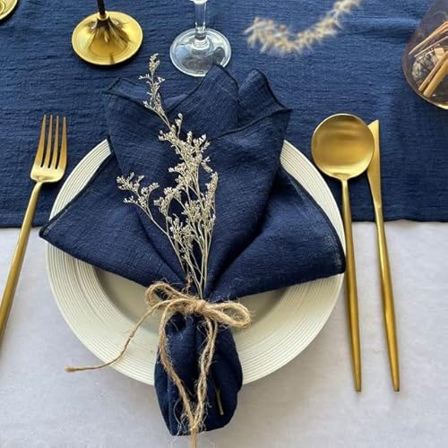 SERVEL 20 Stück Servietten Baumwollgaze 41 cm Serviette Musselin Geschirrtücher Abendessen Retro Seihtuch Hochzeit Rustikale Tischdekoration 16 Zoll von SERVEL