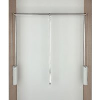 Servetto - Kleiderlift passend zu Kleiderlift T3 - verstellbar 750-1100mm, Stahl/Kunststoff weiß/verchromt Servetto - Kleiderlift passend zu Kleiderlift T3 - verstellbar 750-1100mm, Stahl/Kunststoff weiß/verchromt von SERVETTO