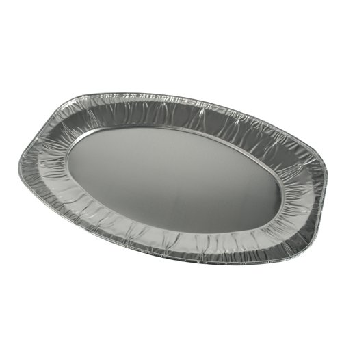 SERVIERPLATTEN 10 ALUPLATTEN OVAL 42,5 cm x 28,5 cm von Contital