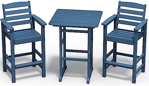 SERWALL Balkon Adirondack Stuhl 2er Set mit Stehtisch blau SERWALL Balkon Adirondack Stuhl 2er Set mit Stehtisch blau von SERWALL