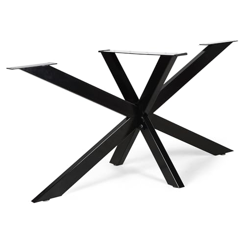 SERdeerCH Tischbeine aus Metall für DIY-Projekte – 70 cm hoch, schwarz. Ideal als Esstisch-Gestell oder Werkbank mit verstellbaren Fußpolstern. Schwerlastfähig, langlebig und rutschsicher. von SERdeerCH