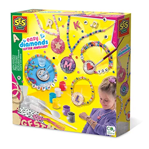 SES Creative 14703 Easy diamonds-Buchstaben Schmuck, diverse Farben von SES Creative