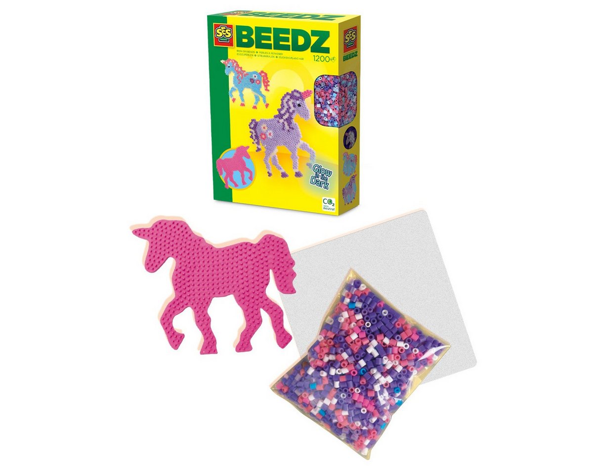 SES Creative Bügelperlen SES CREATIVE Bügelperlenset BEEDZ Einhorn Glow in the Dark 1200 Stück SES Creative Bügelperlen SES CREATIVE Bügelperlenset BEEDZ Einhorn Glow in the Dark 1200 Stück von SES Creative
