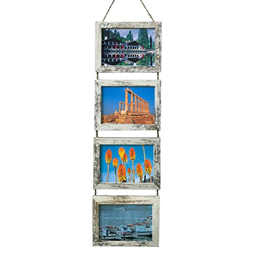 SESEAT Bilderrahmen, Wandbehang, 12,7 x 17,8 cm, Collage, mit 4 Öffnung, Weiß SESEAT Bilderrahmen, Wandbehang, 12,7 x 17,8 cm, Collage, mit 4 Öffnung, Weiß von SESEAT