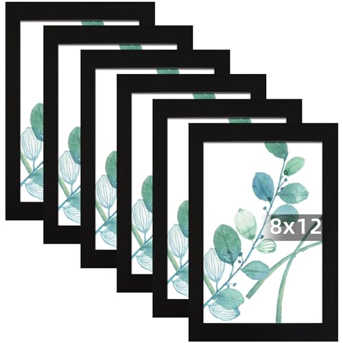 SESEAT Bilderrahmen 20,3 x 30,5 cm, Schwarz, 6 Stück, Display-Bilder 20,3 x 30,5 cm, ohne Passepartout, Wandmontage SESEAT Bilderrahmen 20,3 x 30,5 cm, Schwarz, 6 Stück, Display-Bilder 20,3 x 30,5 cm, ohne Passepartout, Wandmontage von SESEAT