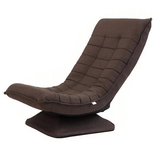 SESOUK Bodenstuhl Verstellbare Rückenlehne 125° Drehbar Klappbar, Ergonomischer Loungesessel für Erwachsene, Wohnzimmer Schlafzimmer Fernsehen Lesespiele Beiläufig Bodensessel von SESOUK