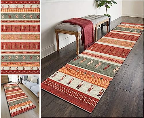 SESOUK Teppich Läufer Flur rutschfest Teppichläufer Waschbar Eingangsteppich Fußmatte für Innen Außen Küchenteppich Teppich für Wohnzimmer Schlafzimmer Anpassbar 80×140cm von SESOUK