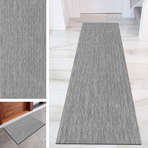 SESOUK Teppich Läufer Moderne Geometrisch für Flur Küche Wohnzimmer, rutschfest Korridor Teppiche Schlafzimmer Teppichläufer Bodenmatte(Size:100X250CM,Color:EIN) von SESOUK