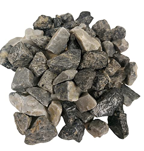Ice Blue Ziersplitt Körnung 16-32 mm Splitt Gartenkies Teichkies Dekokies Deko Wegkies Zierkies für Hof und Garten Icy Blue Kristall Blau (5) von Sesua