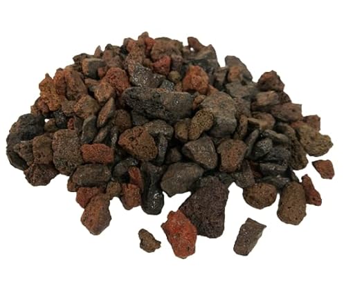 Lavamulch Körnung 8-12mm Lava Schaumlava Lavasteine Eifellava Lavagranulat Splitt Gartenkies Teichkies Dekokies Deko Wegkies Zierkies für Hof und Garten (2) von Sesua