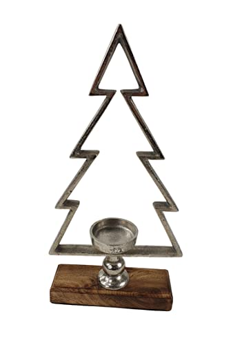 Teelichthalter Tannenbaum 33 cm Kerzenständer Weihnachtsdeko von Sesua