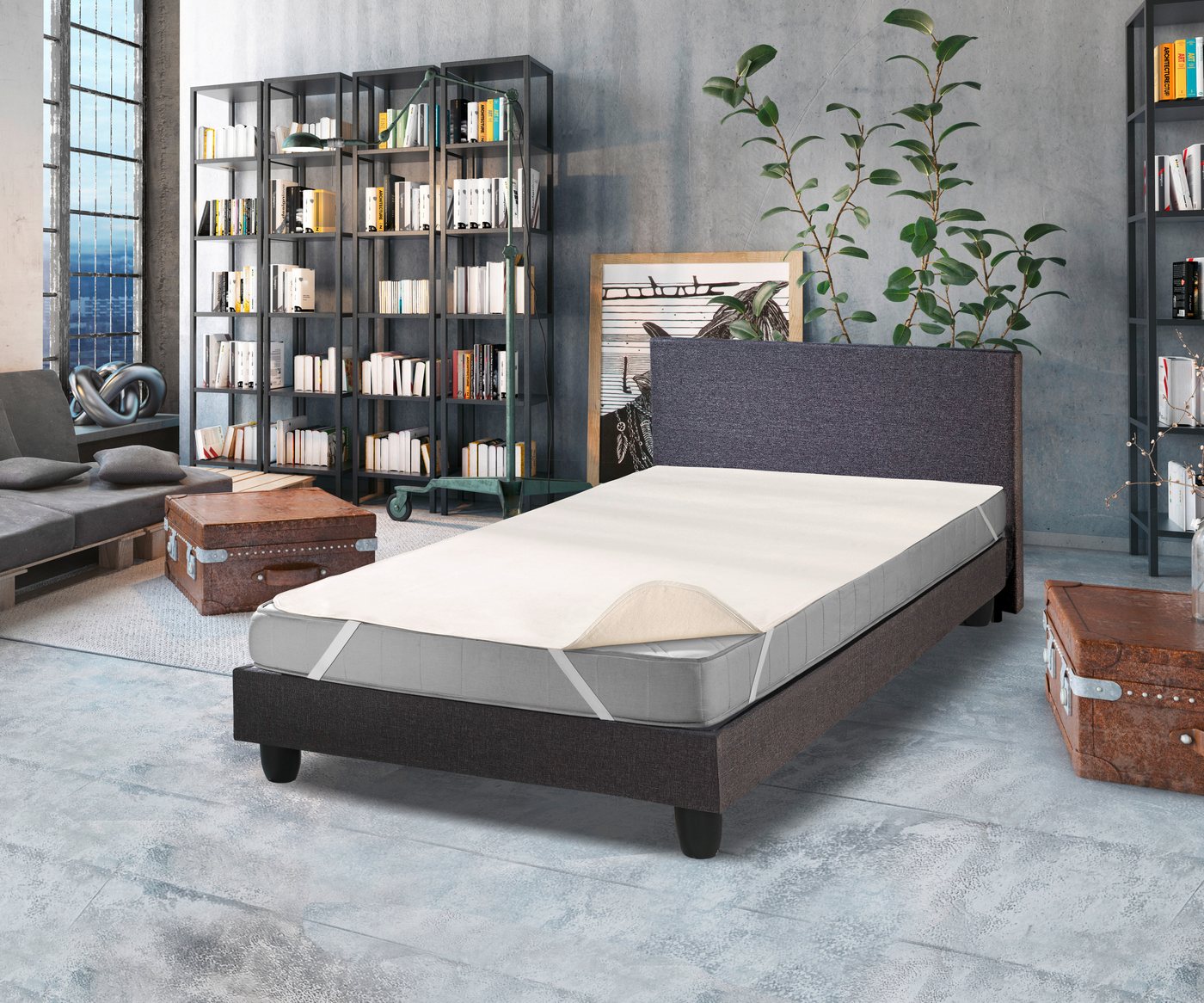 Matratzenauflage Molton Spann, Auflage, Allergiker geeignet (Hausstauballergiker) SETEX, strapazierfähiger Matratzenschutz, 90x200cm, 140x200 & weitere Größen von SETEX