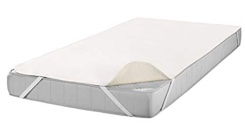 Setex – Kalmuck Schonbezug weiß mit 4 Eckgummis – Matratzenschoner 120x200 cm für Matratzen mit 15-22 cm Höhe – Spannbettlaken aus 100% Baumwolle OEKO-TEX Standard 100 – Matratzenauflage Bettmatratzen Setex – Kalmuck Schonbezug weiß mit 4 Eckgummis – Matratzenschoner 120x200 cm für Matratzen mit 15-22 cm Höhe – Spannbettlaken aus 100% Baumwolle OEKO-TEX Standard 100 – Matratzenauflage Bettmatratzen von SETEX