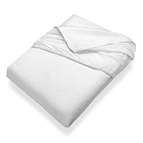 SETEX Kalmuck Spannbetttuch, 140 x 200 cm großer Matratzenschoner, 100 % Baumwolle, Classic, Weiß SETEX Kalmuck Spannbetttuch, 140 x 200 cm großer Matratzenschoner, 100 % Baumwolle, Classic, Weiß von SETEX