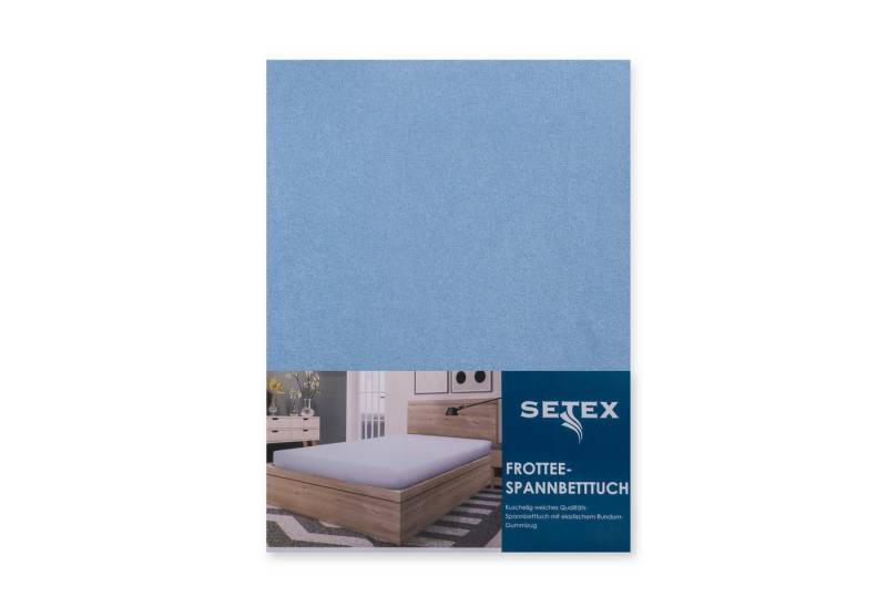 SETEX Spannbettlaken Frottee, Frottee, Gummizug: rundum, (1 Stück), uni, Frottee von SETEX