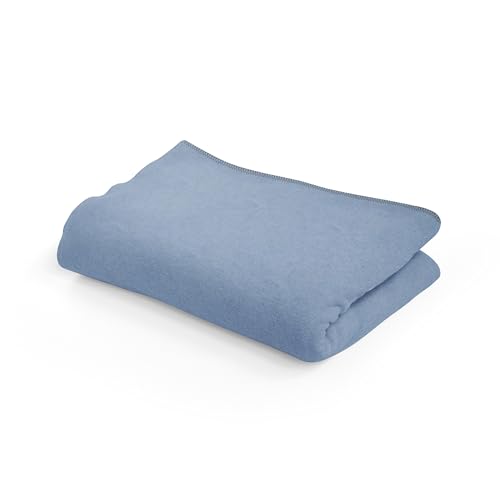 SETEX Kuscheldecke, 85% Baumwolle/15% Polyester, Decke als Zimmer-Deko, Schlafzimmer-Deko und mehr, 200 x 150 cm große Tagesdecke, Blau von SETEX
