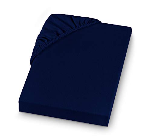 Setex REFIBRA Spannbettlaken, Dunkelblau, 180 x 200 von SETEX