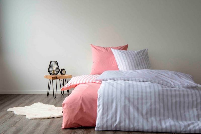 SETEX Wendebettwäsche Baumwoll Streifen, Renforcé, in tollen Unifarben und gestreift SETEX Wendebettwäsche Baumwoll Streifen, Renforcé, in tollen Unifarben und gestreift von SETEX