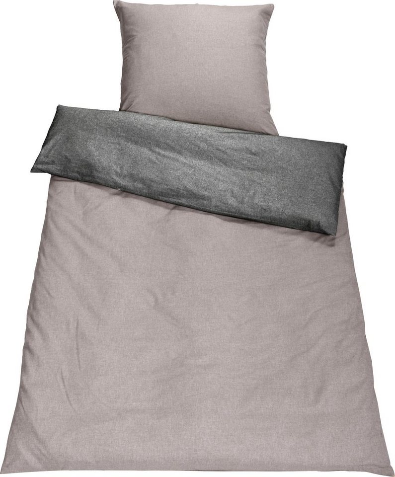 SETEX Wendebettwäsche Chambray, Chambray, 2 teilig, mit Wendefunktion von SETEX