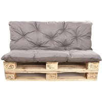 GRAUES PALETTENKISSEN: ENKEL Enkel Kissenset: 120x80/120x50cm von SETGARDEN