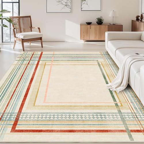 SETHEPACE Modern Minimalismus Teppich Wohnzimmer 80x160 cm, Weicher Gefälschte Kaschmir Teppich Schlafzimmer, Abstrakte Linien Teppiche für Esszimmer, Flur mit Rutschfester Unterseite SETHEPACE Modern Minimalismus Teppich Wohnzimmer 80x160 cm, Weicher Gefälschte Kaschmir Teppich Schlafzimmer, Abstrakte Linien Teppiche für Esszimmer, Flur mit Rutschfester Unterseite von SETHEPACE