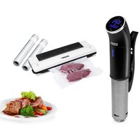Set: Sous-Vide Stick Schongarer & Vakuumierer & 2 Rollen Einschweißfolie von SETPOINT