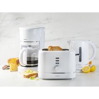 Design Frühstücksset in Weiß Kaffeemaschine, Wasserkocher & Toaster von SETPOINT