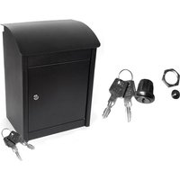 Paketbox mit Ersatzschloß & 4 Schlüsseln, Antidiebstahlsystem, Stahl HxB 50x42cm von SETPOINT