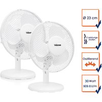 Setpoint - Tischventilatoren 2er set ø 23cm 2-Stufen, 909,6m³/Std. Oszillierend Setpoint - Tischventilatoren 2er set ø 23cm 2-Stufen, 909,6m³/Std. Oszillierend von SETPOINT