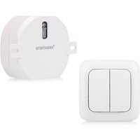 Setpoint - Smart Home Doppel-Funkschalter, Set mit 2 Kanal Funk-Wandschalter Taster von SETPOINT