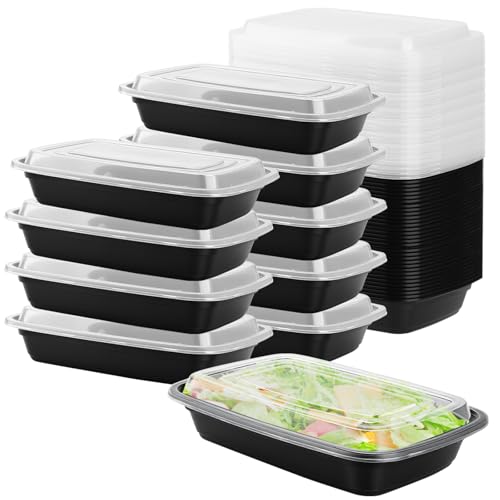 SEUICYNE 50 Stück 1-Fach Meal Prep Container, 750ml Mahlzeit Box mit Deckel, Kunststoff Meal Prep Container, Mittagessen Bento Boxen, Lunchbox, Essensbox für Mitnehmen Essen Gefrierschrank Mikrowelle SEUICYNE 50 Stück 1-Fach Meal Prep Container, 750ml Mahlzeit Box mit Deckel, Kunststoff Meal Prep Container, Mittagessen Bento Boxen, Lunchbox, Essensbox für Mitnehmen Essen Gefrierschrank Mikrowelle von SEUICYNE