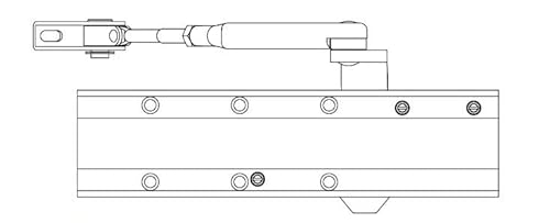 SEVAX ESV7183B Türschließer Ritzel Zahnkranz – Arm Zirkel F2 bis 5 weiß von SEVAX SAINT GOBAIN