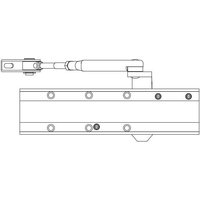 Türschließer Ritzel-Zahnstange - Kompassarm F2 bis 5 Weiß SEVAX - ESV7183B von SEVAX