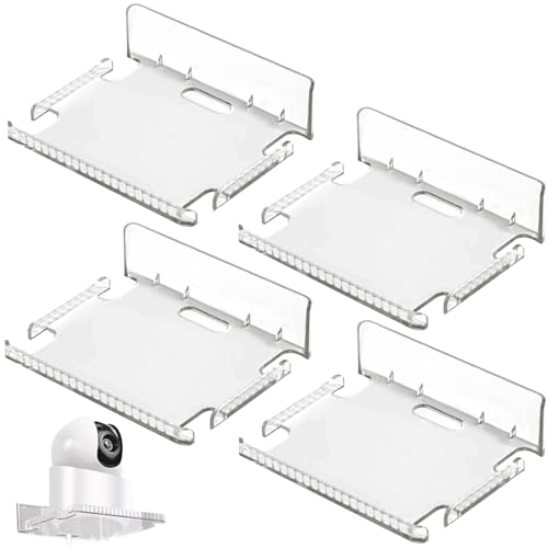 Kamera Wandhalterung, Selbstklebende Kamerahalterung, Universal Wandhalterung Kamera, Kamera Halterung für Sicherheitskamera Innen, 4 Stück Kamera Wandhalterung, Selbstklebende Kamerahalterung, Universal Wandhalterung Kamera, Kamera Halterung für Sicherheitskamera Innen, 4 Stück von SEVEMKTC
