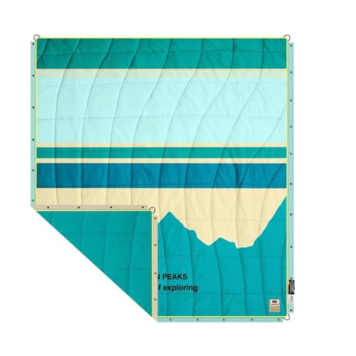 Seven Peaks Outdoor Daunendecke Camping -Daunen-Effekt-Steppdecke für das Abenteuer- wasserdicht und sandbeständig, überall schmutz und geruchsbeständig (Blue Mountains-XL 200X179CM) von SEVEN PEAKS LIVING ON THE TOP EXPLORING THE WORLD