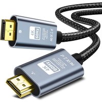 DisplayPort-zu-4K-HDTV-Kabel (30 Hz) – 2,0 m – Unidirektional – Computer zu HDTV-Monitor – Für Multi-Screen-Gaming – Kompatibel mit Monitoren, von SEVENGIRL