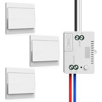 Kabelloser Schaltersatz – Selbstversorgender Funkschalter – Wasserdichter Wandschalter – Steuern Sie Ihre Beleuchtung aus bis zu 200 m Entfernung – Kabelloser Schaltersatz – Selbstversorgender Funkschalter – Wasserdichter Wandschalter – Steuern Sie Ihre Beleuchtung aus bis zu 200 m Entfernung – von SEVENGIRL