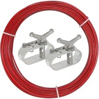 Sevengirl - Schwimmbadabdeckungsspanner, Länge 2 mm 30 m, mit 2 Spannern für Schwimmbadabdeckungsseile von SEVENGIRL