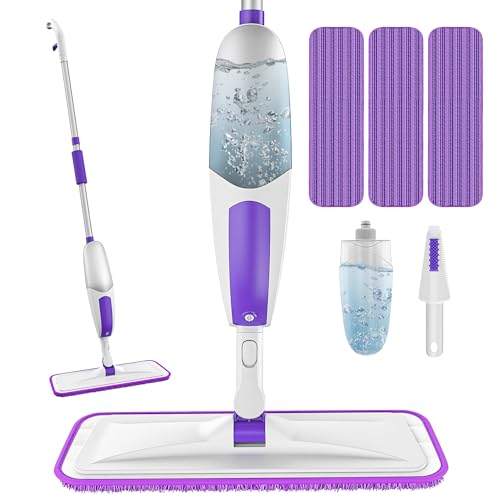 Wischer mit Sprühfunktion Sprühwischer - SEVENMAX Wischmopp Bodenwischer mit Sprühfunktion und 3 Mikrofaser Bezug 550ML Wassertank Spray Mop für Fliesen Laminat Parkett Holzböden Schnelle Reinigung Wischer mit Sprühfunktion Sprühwischer - SEVENMAX Wischmopp Bodenwischer mit Sprühfunktion und 3 Mikrofaser Bezug 550ML Wassertank Spray Mop für Fliesen Laminat Parkett Holzböden Schnelle Reinigung von SEVENMAX