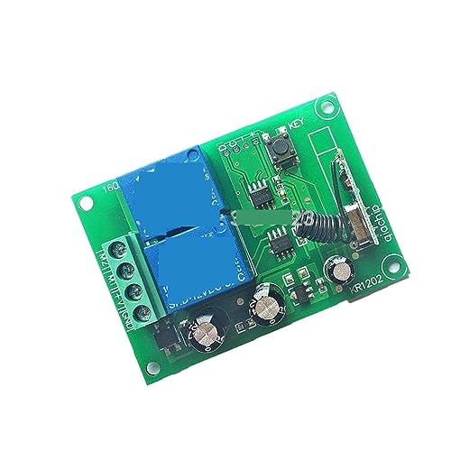 433 MHz Fernbedienungsschalter DC-Relais-Empfängermodul for positive und negative Stromsteuerung von Elektromotoren(1rc) von SEVEQIS