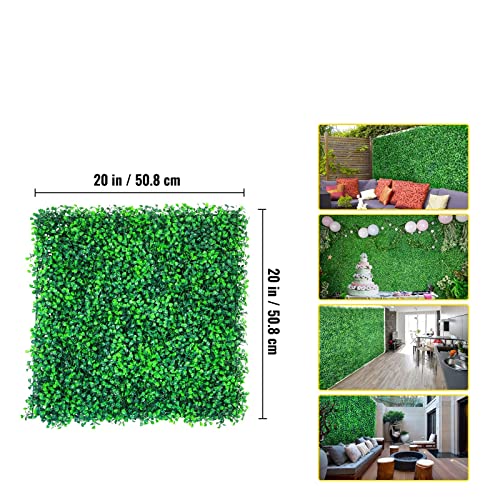 50 x 50 cm Kunstpflanzen Gras Wandpaneel Buchsbaumhecke Hintergrund Home Decor Sichtschutzzaun Hinterhof Hochzeitsfeier Hintergrund(50cm x 50cm 12pcs) von SEVEQIS