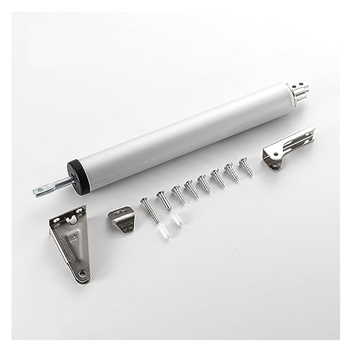 Automatischer Feder-Türschließer, 90-Grad-Positionierung, Anschlagpuffer, Geschwindigkeitsanpassung, Türschließvorrichtung, Möbeltür-Hardware(Silver) von SEVEQIS