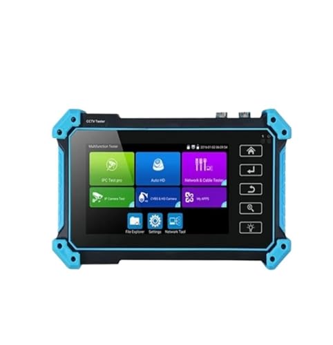 CCTV Tester, 4K CCTV Monitor Tester IPC5200C IP Kamera Tester Analog CCTV Video Überwachung Tester CCTV IP PoE RJ45 TDR Kabel Test(IPC-5200C Plus) von SEVEQIS