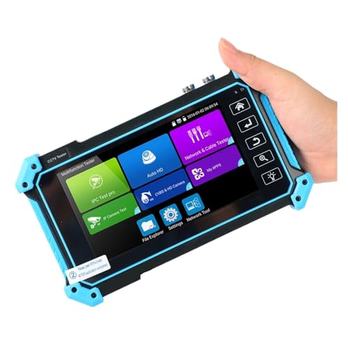 CCTV Tester, 5,4 Zoll CCTV Tester Monitor IPC Kamera Tester 8MP AHD TVI CVI SDI HD Koaxial CCTV Überwachung Tester Monitor Test Werkzeug(IPC-5200C Plus) von SEVEQIS